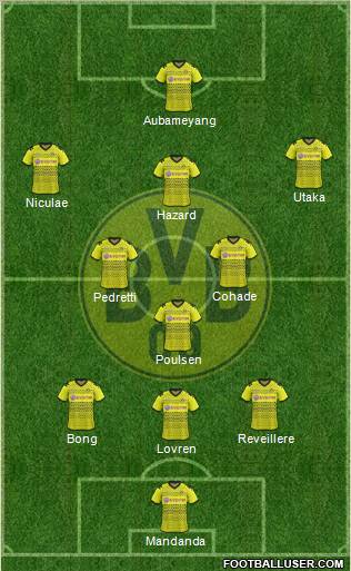 Borussia Dortmund Formation 2012