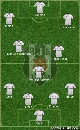 Besiktas JK Formation 2012