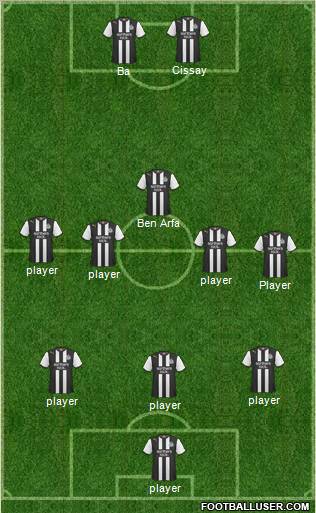 Newcastle United Formation 2012