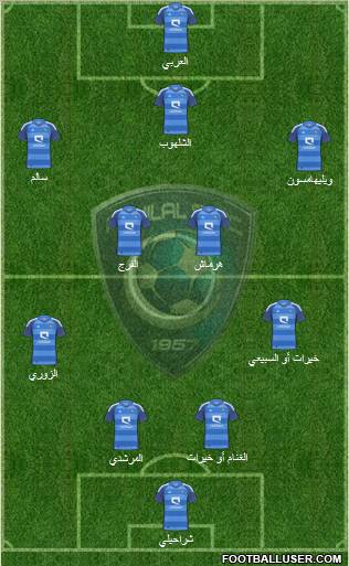 Al-Hilal (KSA) Formation 2012