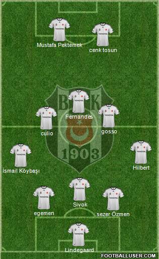 Besiktas JK Formation 2012