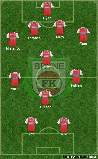 Bryne FK Formation 2012