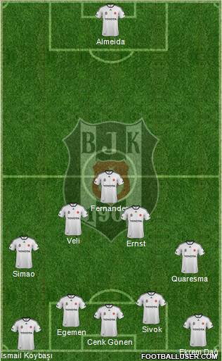 Besiktas JK Formation 2012