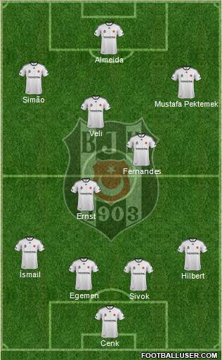 Besiktas JK Formation 2012