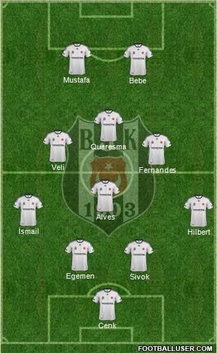 Besiktas JK Formation 2012