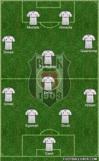 Besiktas JK Formation 2012
