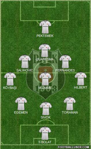 Besiktas JK Formation 2012