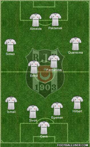 Besiktas JK Formation 2012