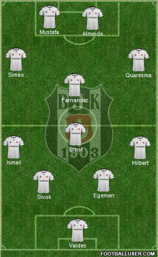 Besiktas JK Formation 2012