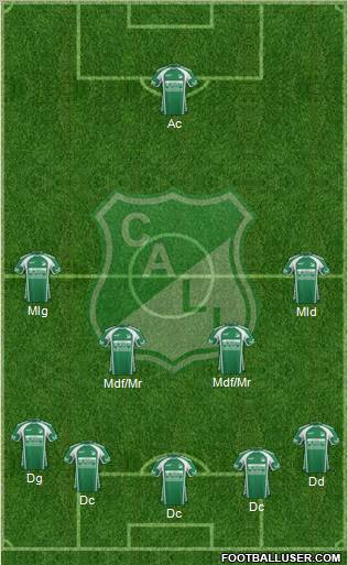 AC Deportivo Cali football formation