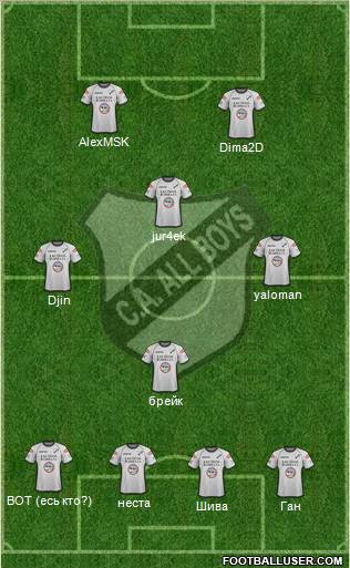 All Boys Formation 2012