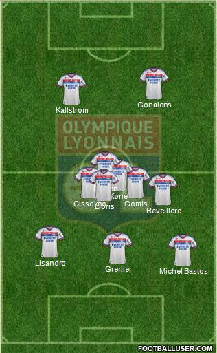 Olympique Lyonnais Formation 2012