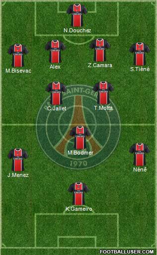 Paris Saint-Germain Formation 2012
