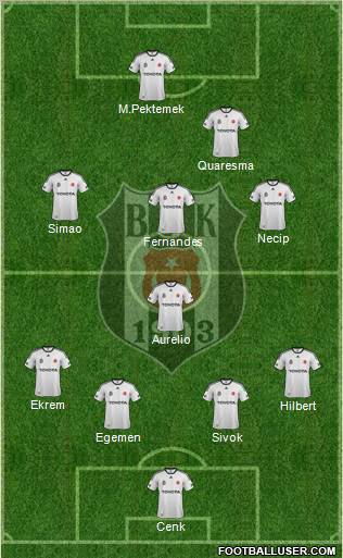 Besiktas JK Formation 2012
