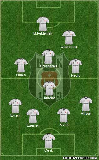 Besiktas JK Formation 2012