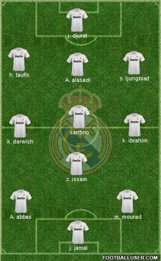Real Madrid C.F. Formation 2012