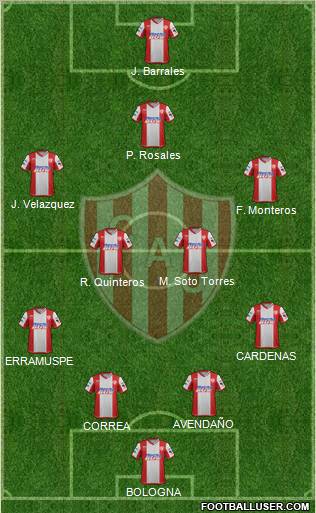 Unión de Santa Fe Formation 2012