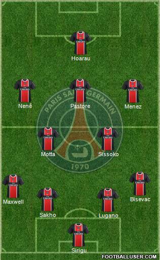 Paris Saint-Germain Formation 2012