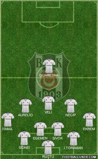Besiktas JK Formation 2012