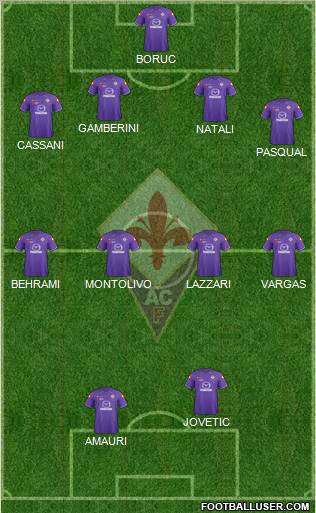 Fiorentina Formation 2012