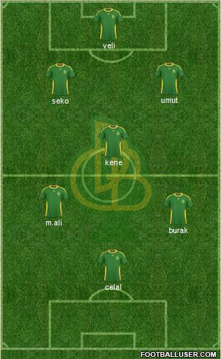 Darica Gençlerbirligi football formation