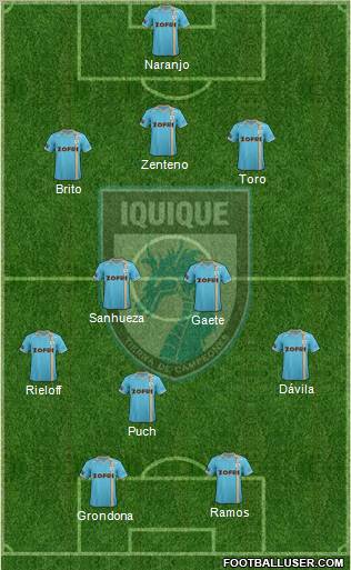 CD Municipal Iquique S.A.D.P. Formation 2012