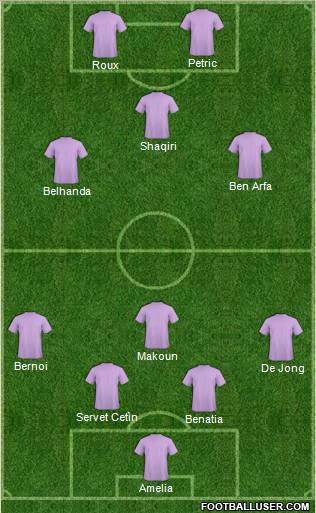 Pro Evolution Soccer Team Formation 2012