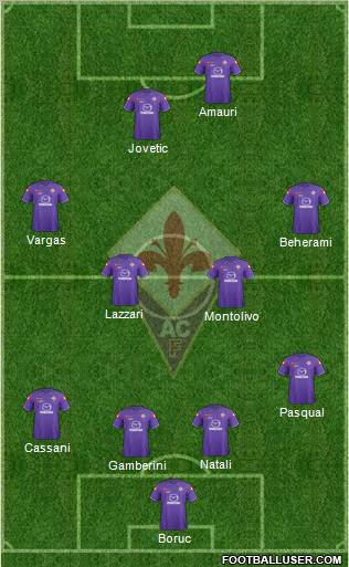 Fiorentina Formation 2012