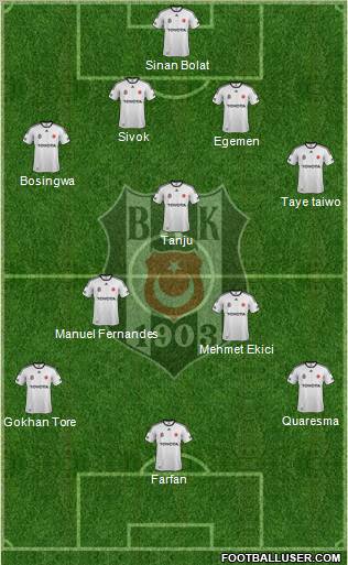 Besiktas JK Formation 2012
