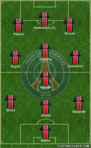 Paris Saint-Germain Formation 2012