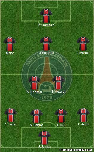 Paris Saint-Germain Formation 2012
