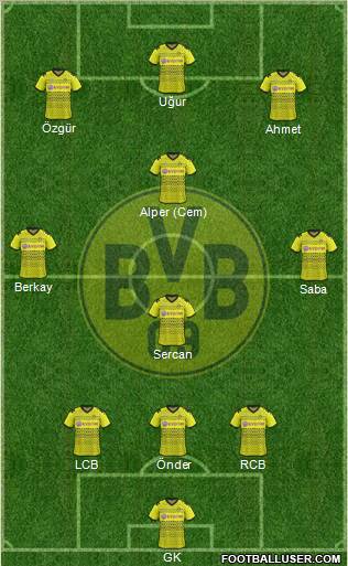 Borussia Dortmund Formation 2012