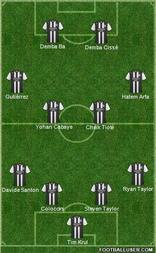 Newcastle United Formation 2012