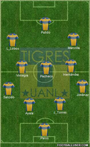 Club Universitario de Nuevo León Formation 2012