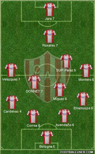 Unión de Santa Fe Formation 2012