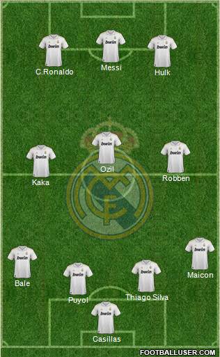 Real Madrid C.F. Formation 2012