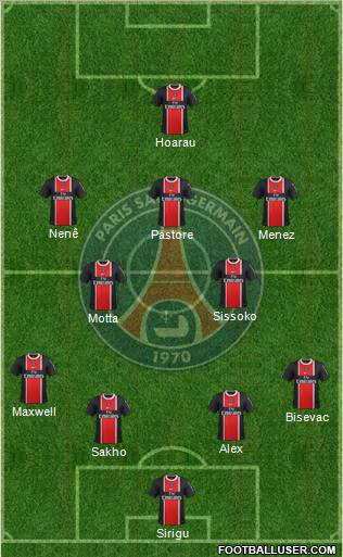 Paris Saint-Germain Formation 2012