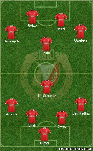 Widzew Lodz Formation 2012