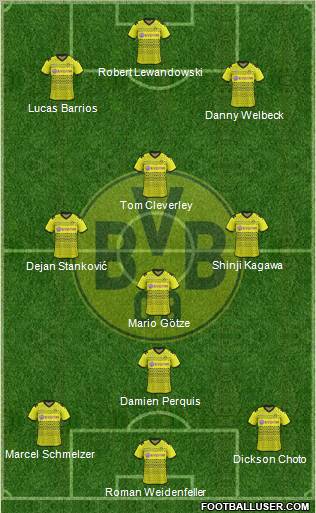 Borussia Dortmund Formation 2012