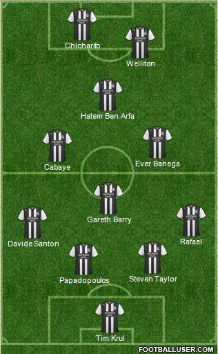 Newcastle United Formation 2012