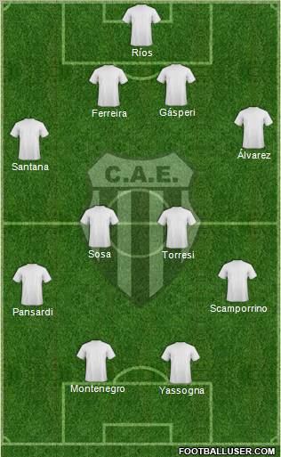 Estudiantes de Buenos Aires Formation 2012