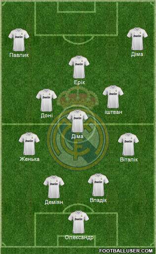 Real Madrid C.F. Formation 2012