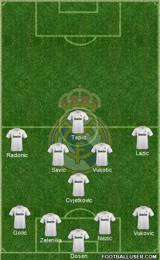 Real Madrid C.F. Formation 2012