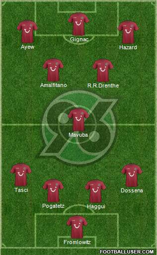 Hannover 96 Formation 2012