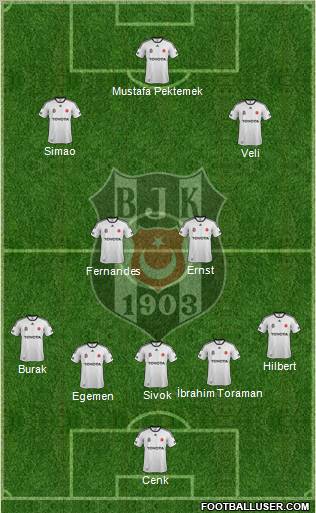 Besiktas JK Formation 2012