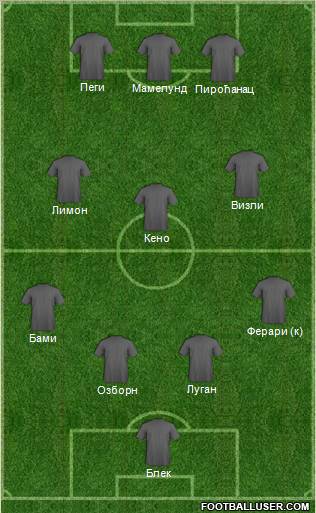 Pro Evolution Soccer Team Formation 2012