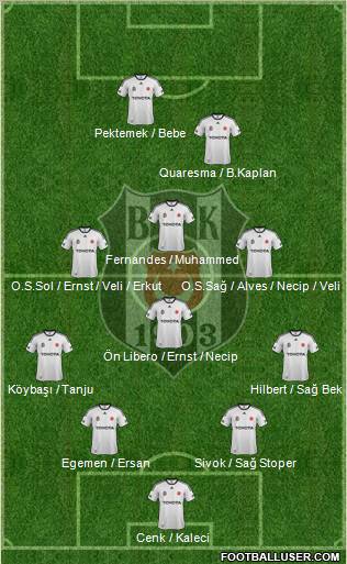 Besiktas JK Formation 2012
