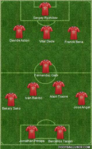 Wrexham 3-5-2 football formation