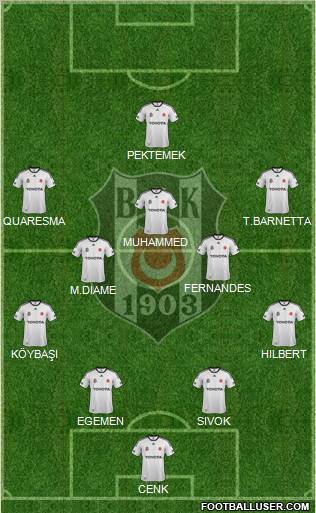 Besiktas JK Formation 2012
