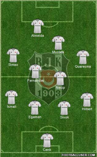 Besiktas JK Formation 2012